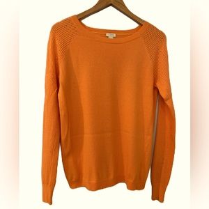 J. Crew Factory Peach Lightweight Crew Neck Sweater Size Small
